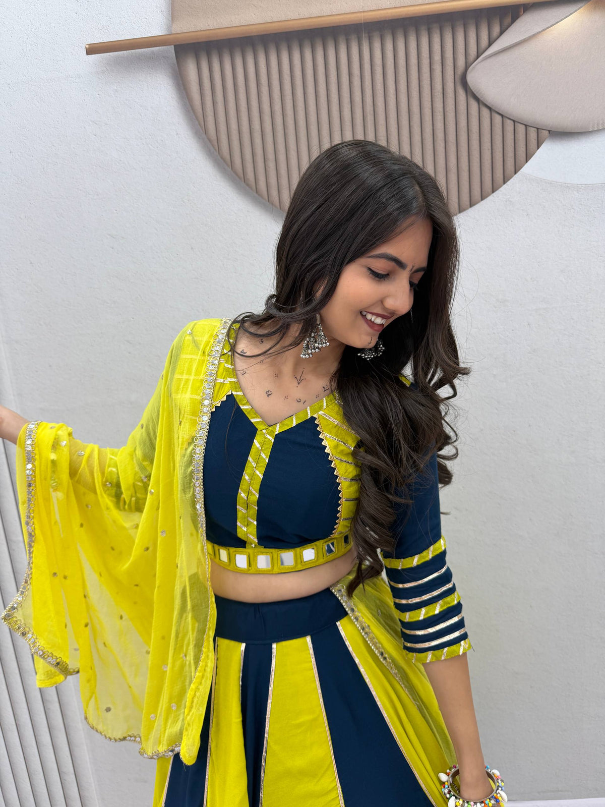 NAVRATRI SPECIAL PURE COTTON LEHENGA CHOLI β REAL HANDWORK