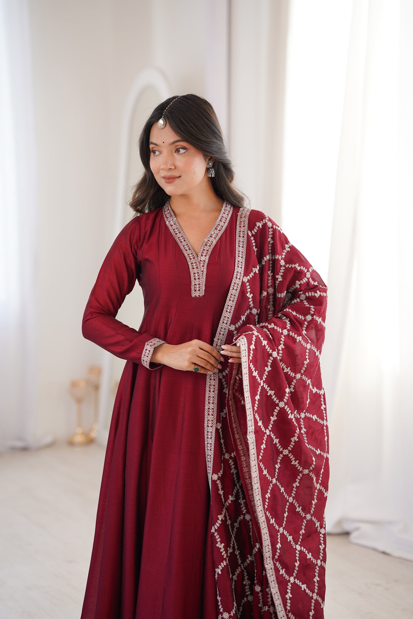 Noorza Blooming Vichitra Anarkali Set ✨🌺