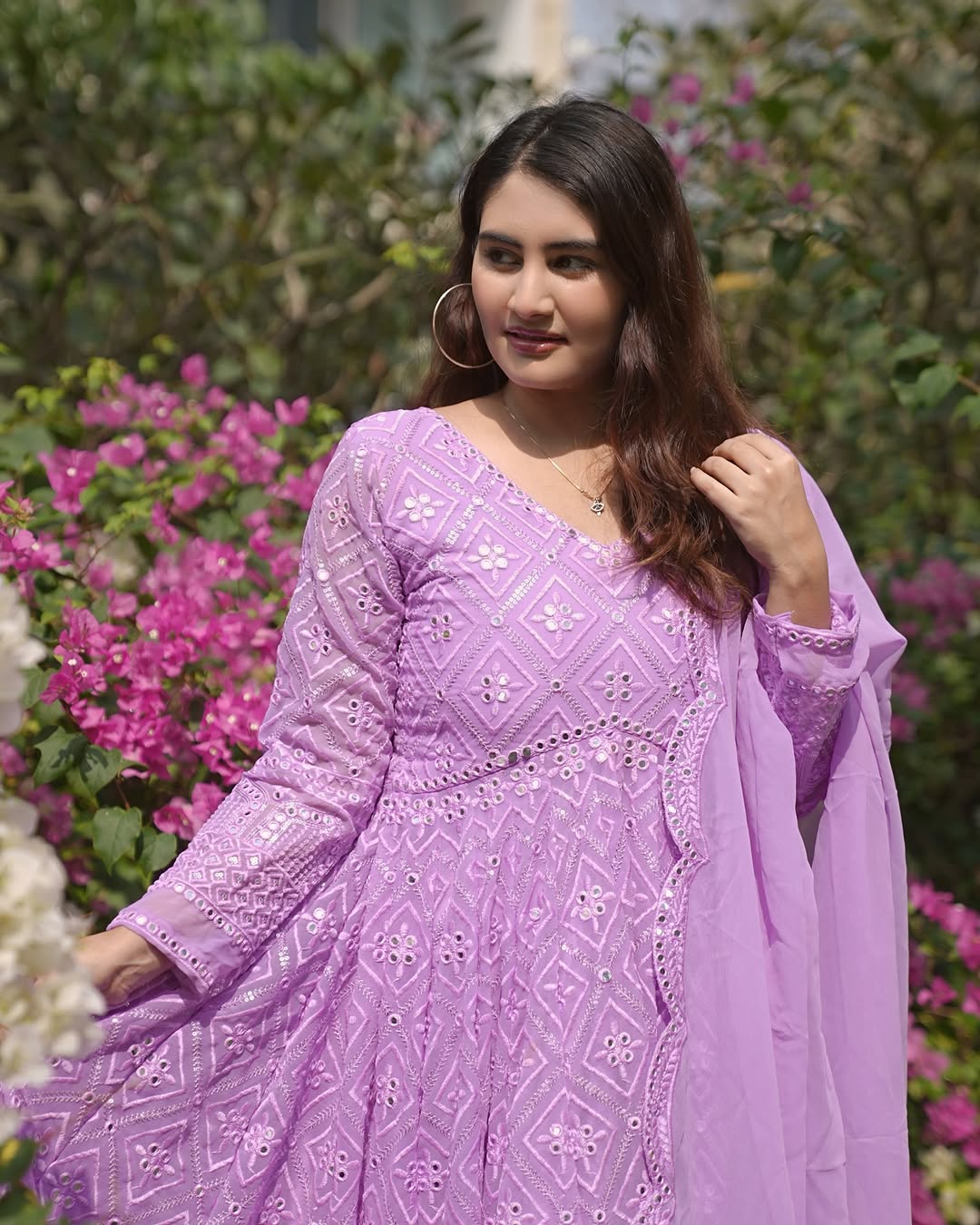 Traditional Purple Embroidered Suit Collection
