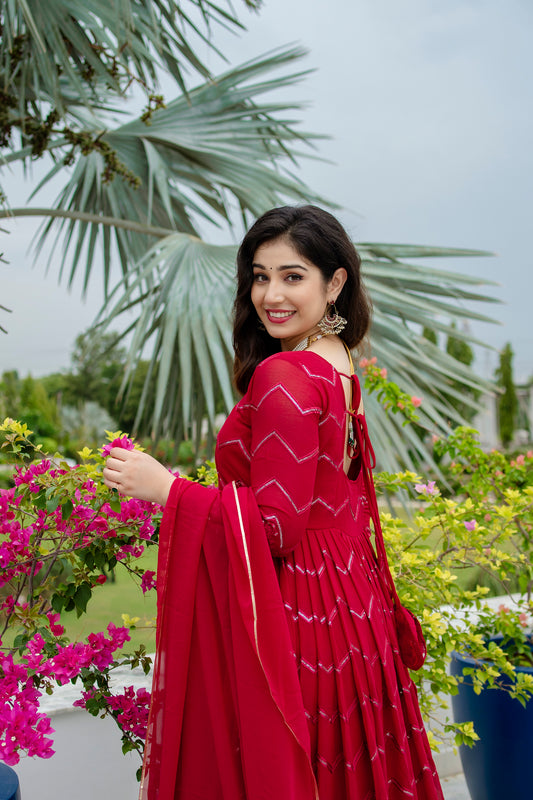 Designer Faux Georgette Ethnic Outfit ✨