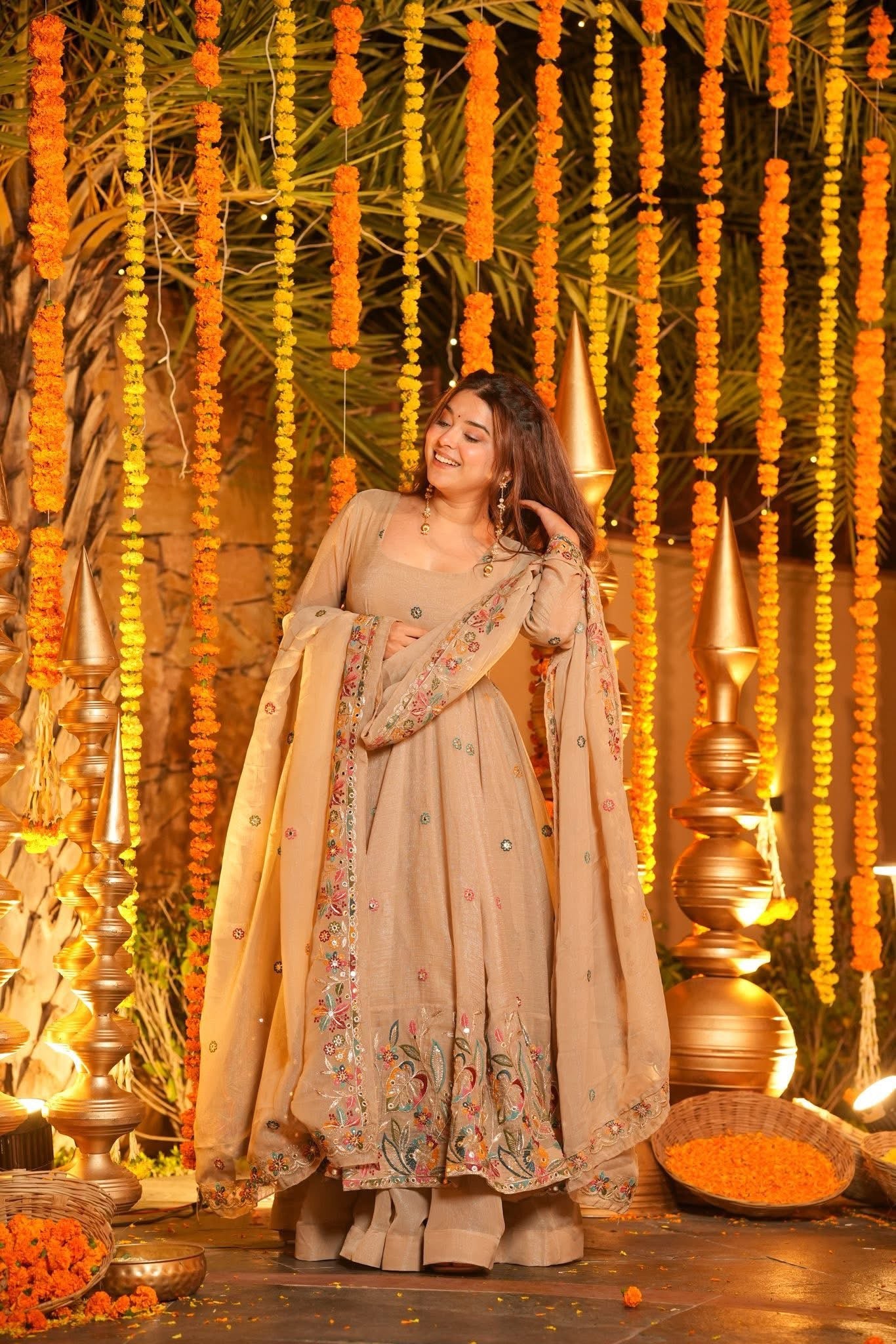 Luxury Festive Wear Anarkali Outfit for Women