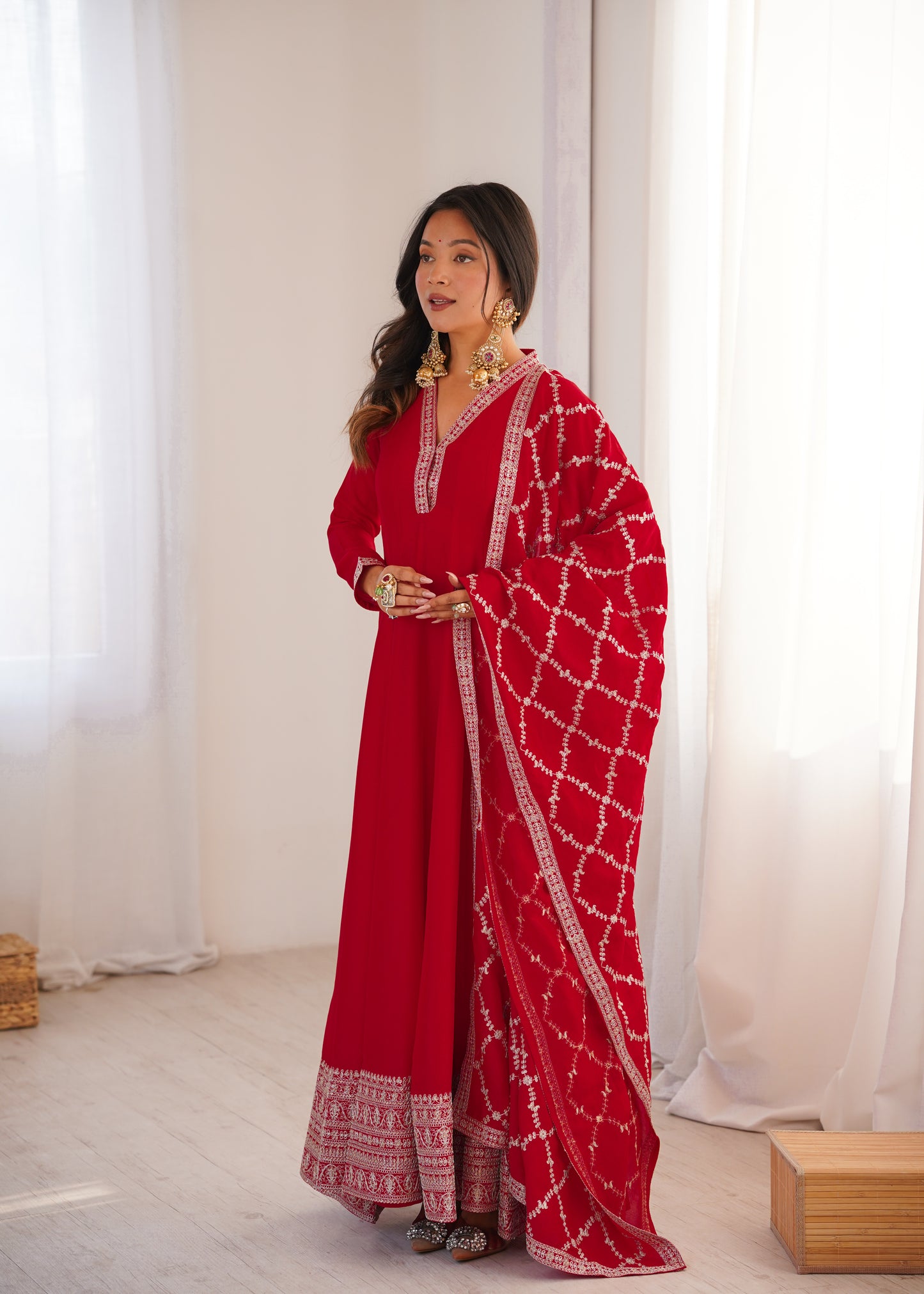 Grand Flare Festive Wear Anarkali Dress 👑