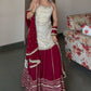 Premium Vichitra Silk Anarkali Suit Set For Women 👑