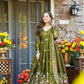 Elegant Soft Crunchy Silk Anarkali Set ✨
