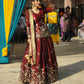 Two Tone Fandy Silk Embroidered Lehenga Set – Designer Party Wear Collection