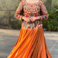 Royal Wedding Wear Chinon Silk Lehenga Choli