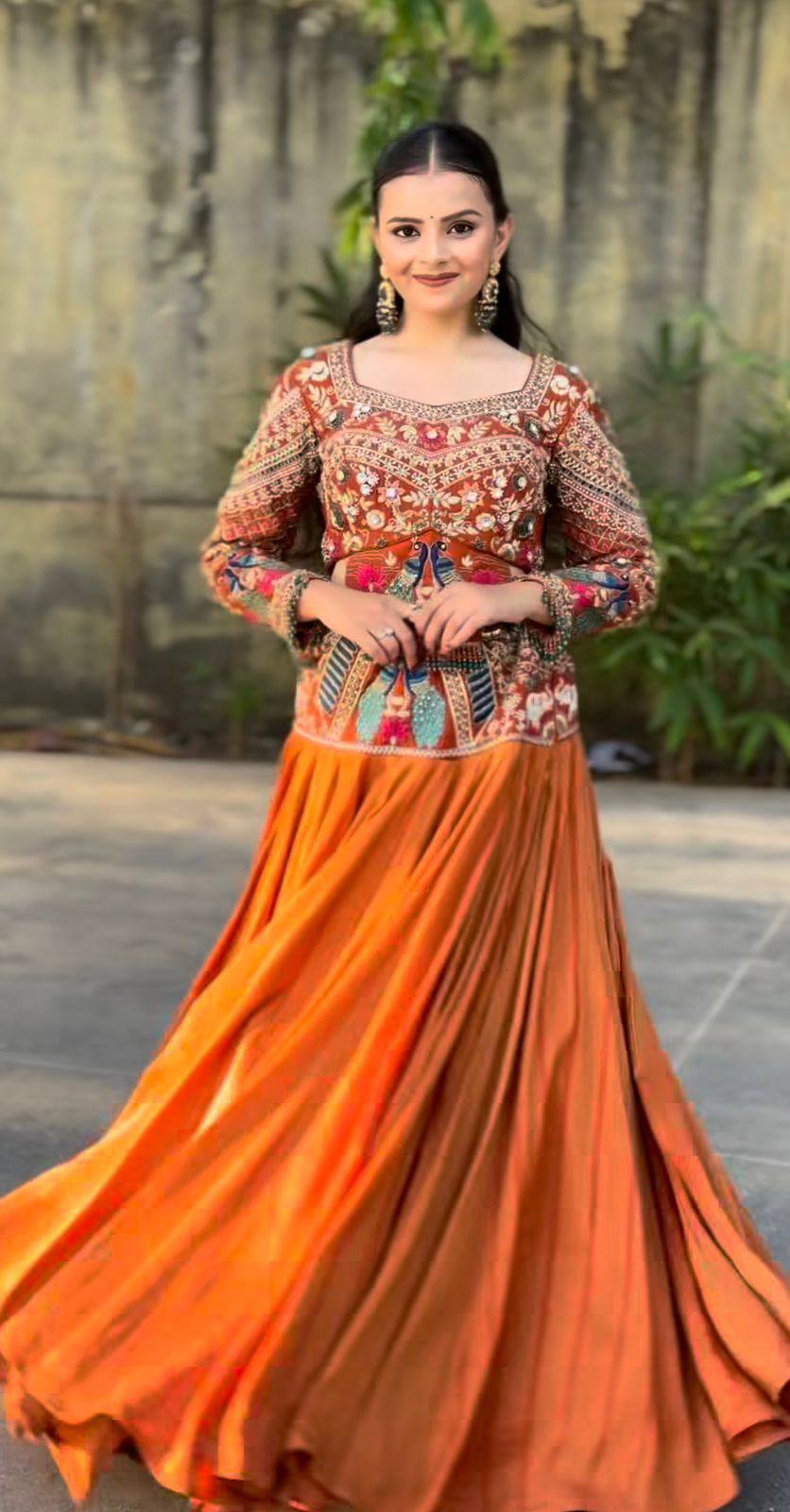 Royal Wedding Wear Chinon Silk Lehenga Choli