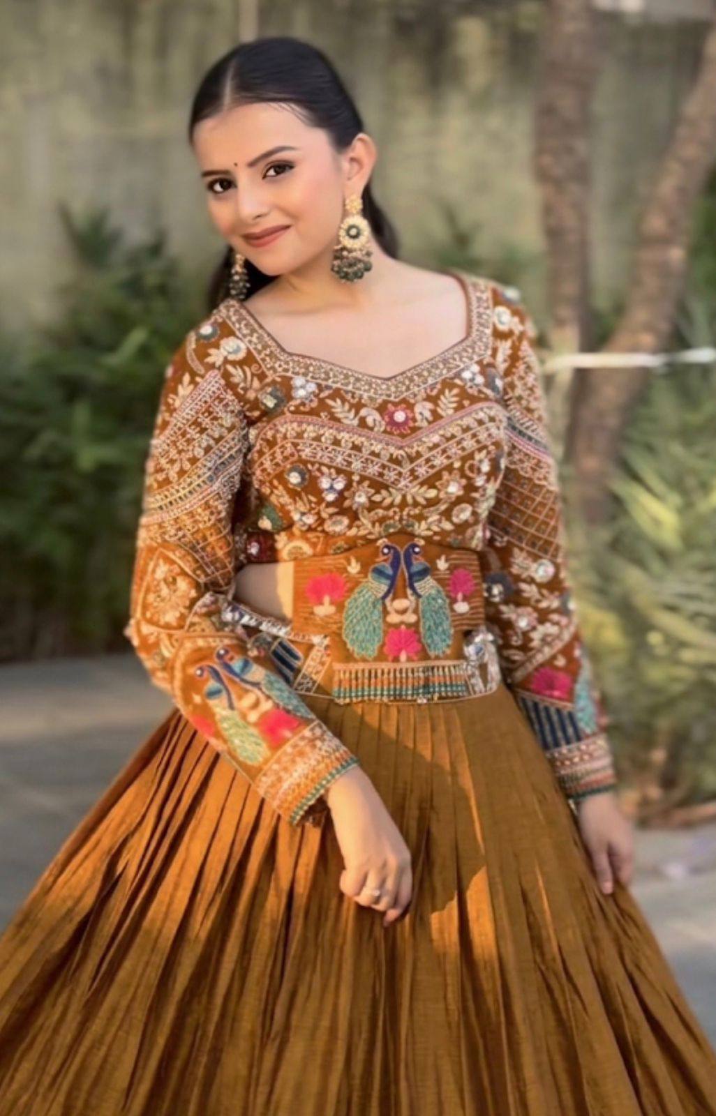 Royal Wedding Wear Chinon Silk Lehenga Choli
