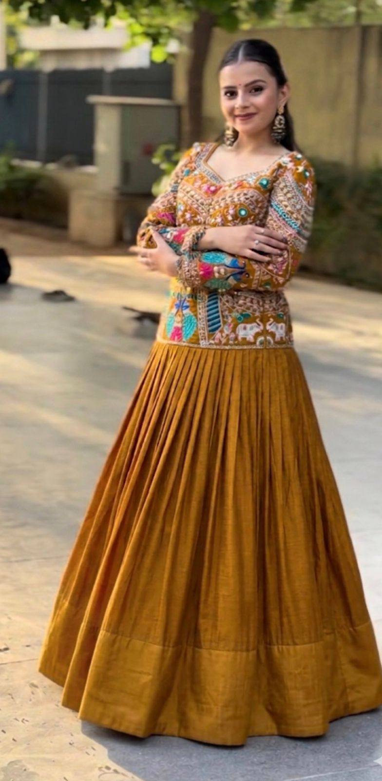 Royal Wedding Wear Chinon Silk Lehenga Choli