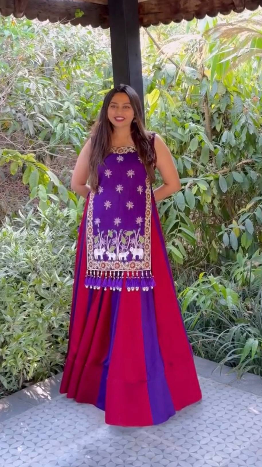 Navratri Special Vichitra Silk Lehenga Choli