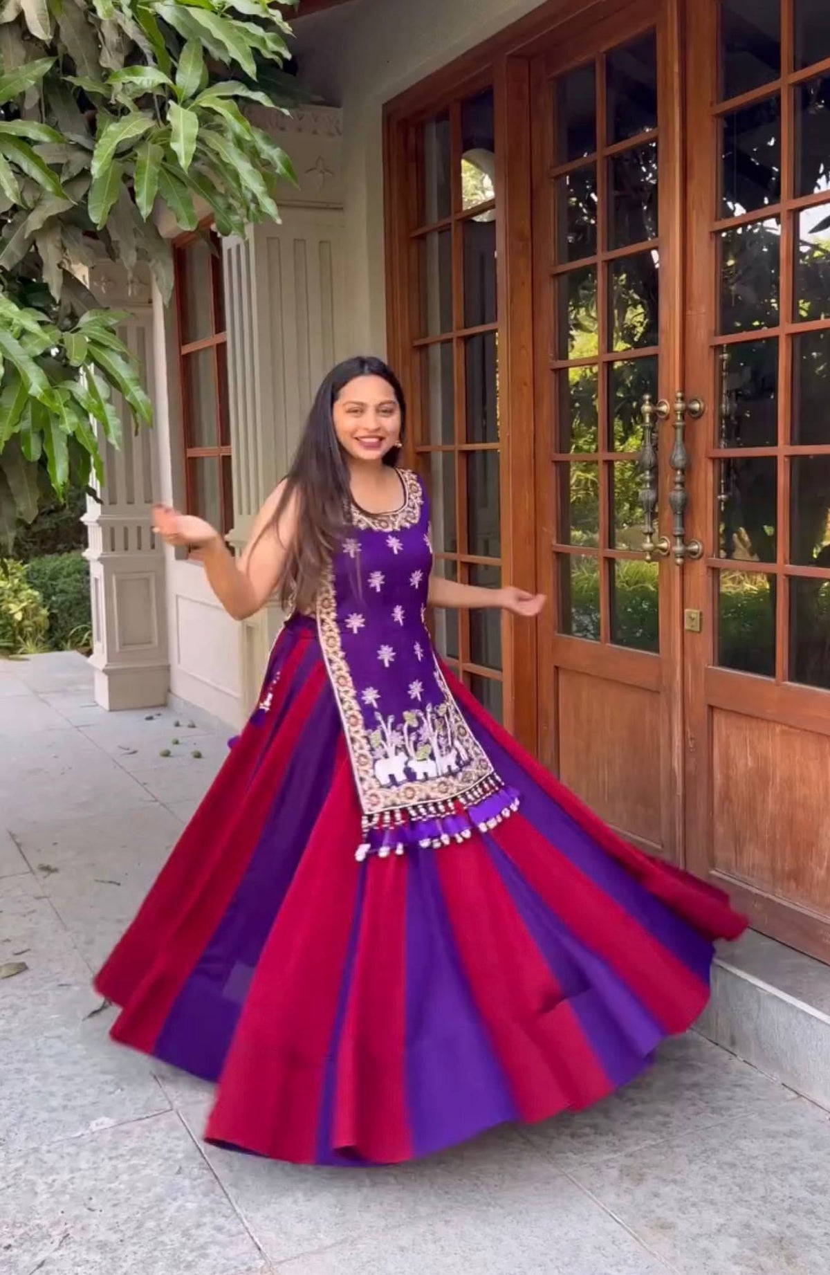 Navratri Special Vichitra Silk Lehenga Choli