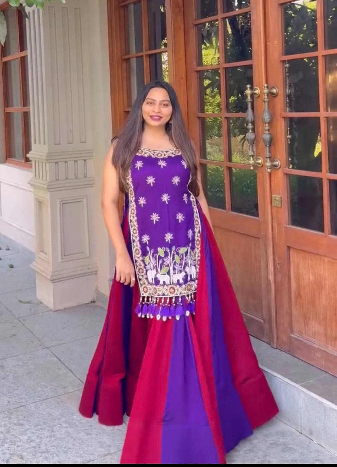 Navratri Special Vichitra Silk Lehenga Choli