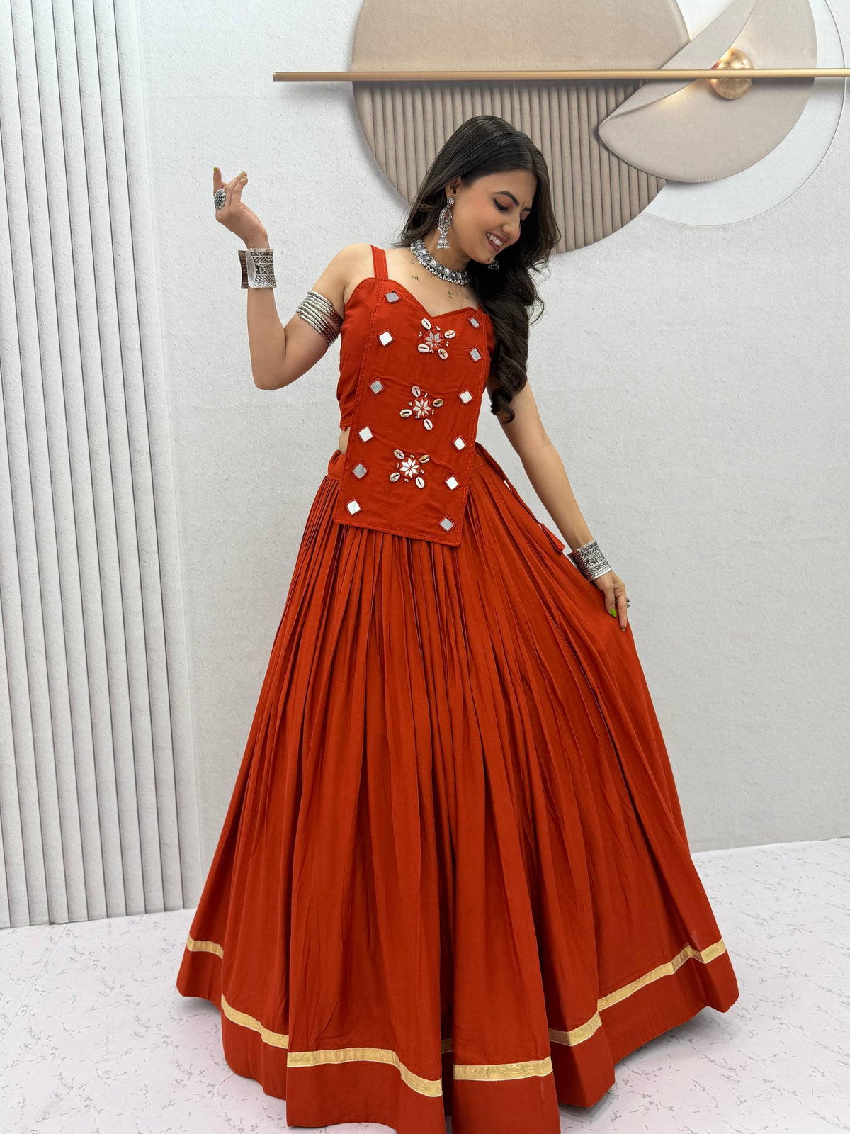 Navratri Special Pure Cotton Lehenga Choli