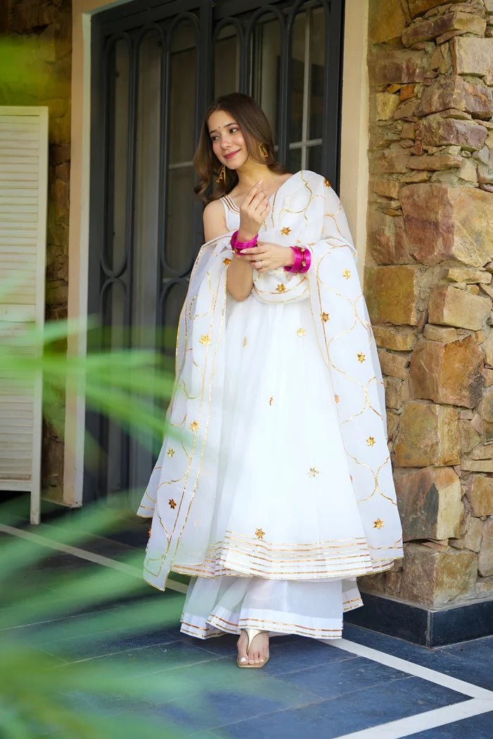 Elowen Ribbon Embroidered Anarkali Set ✨🌸