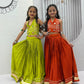 NAVRATRI SPECIAL KIDS LEHENGA CHOLI – MIRROR HANDWORK