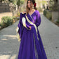 Women’s Purple Festive Wear Anarkali Suit (3 PCS)