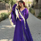 Women’s Purple Festive Wear Anarkali Suit (3 PCS)