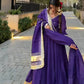 Women’s Purple Festive Wear Anarkali Suit (3 PCS)