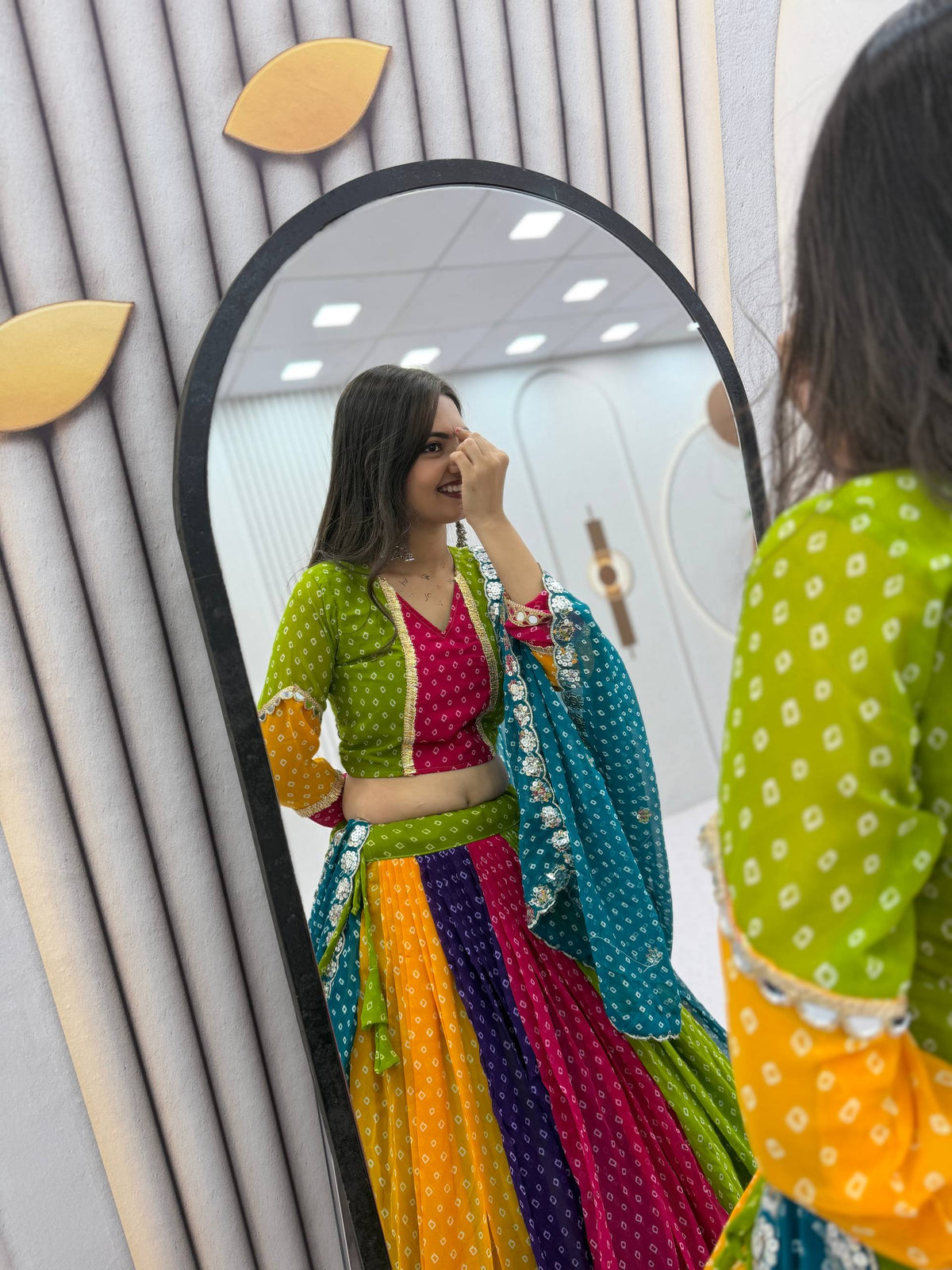 NAVRATRI SPECIAL GEORGETTE LEHENGA CHOLI – 6 METER FLAIR