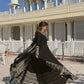 Premium Black Embroidered Anarkali Suit Set