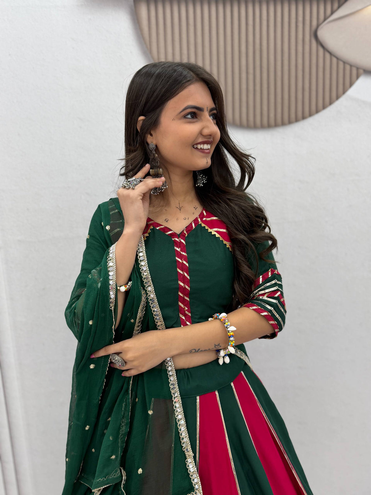 NAVRATRI SPECIAL PURE COTTON LEHENGA CHOLI – REAL HANDWORK