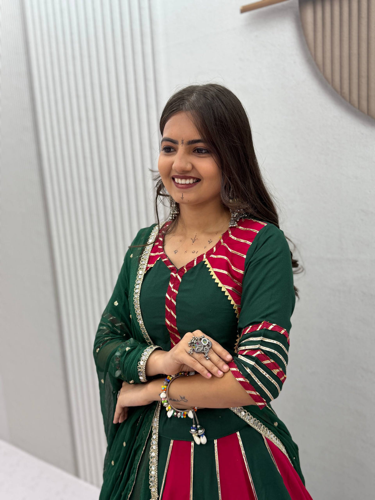 NAVRATRI SPECIAL PURE COTTON LEHENGA CHOLI – REAL HANDWORK