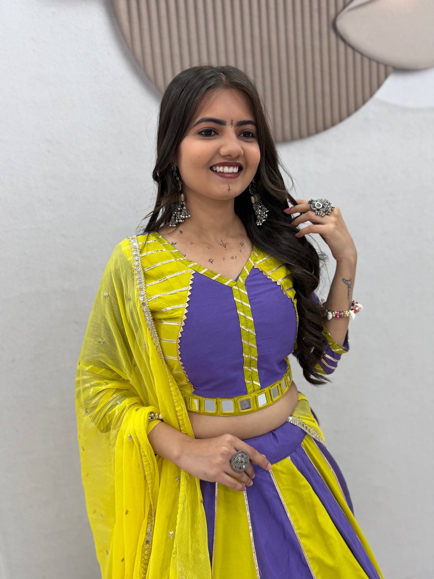 NAVRATRI SPECIAL PURE COTTON LEHENGA CHOLI – REAL HANDWORK