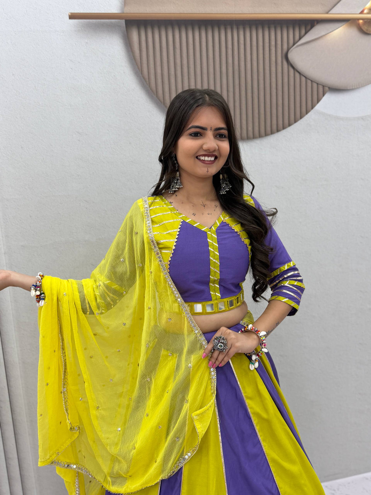 NAVRATRI SPECIAL PURE COTTON LEHENGA CHOLI – REAL HANDWORK