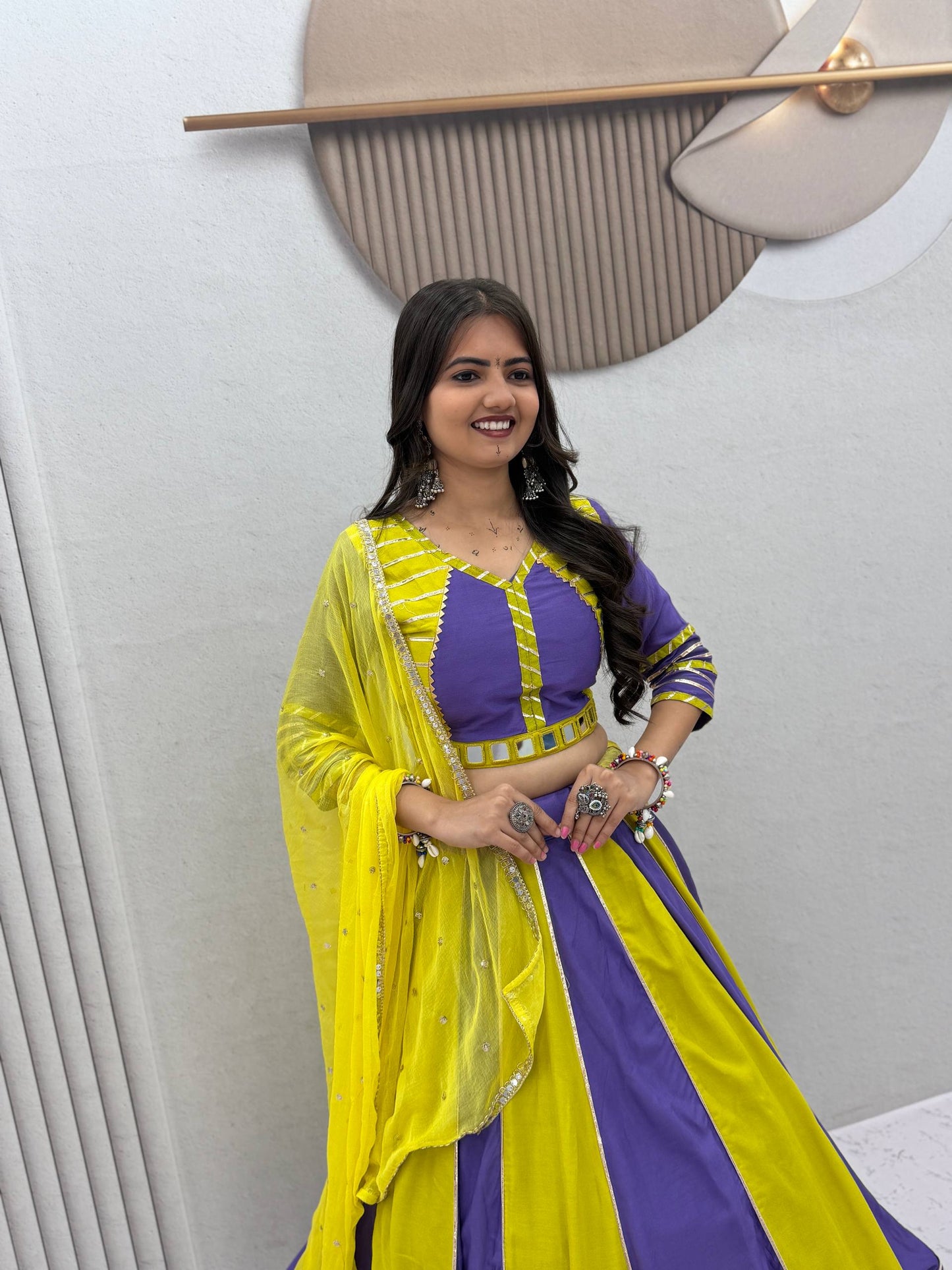 NAVRATRI SPECIAL PURE COTTON LEHENGA CHOLI – REAL HANDWORK
