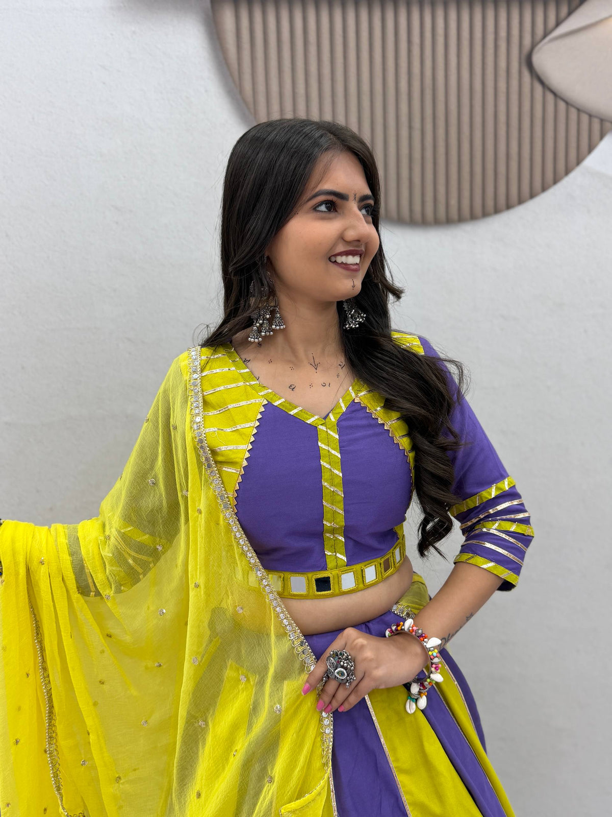 NAVRATRI SPECIAL PURE COTTON LEHENGA CHOLI – REAL HANDWORK