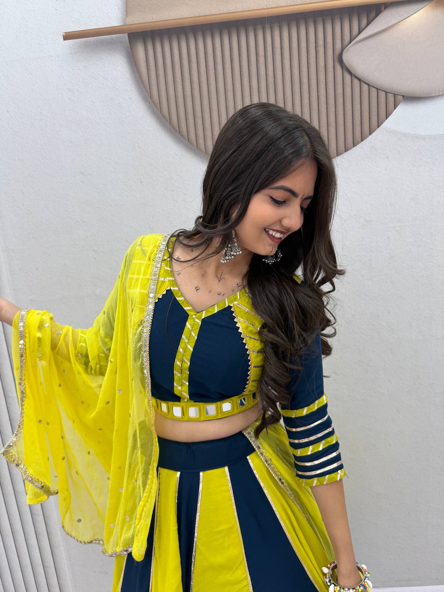 NAVRATRI SPECIAL PURE COTTON LEHENGA CHOLI – REAL HANDWORK