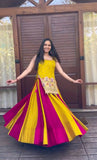NAVRATRI SPECIAL VICHITRA SILK LEHENGA CHOLI WITH SHRUG