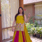 NAVRATRI SPECIAL VICHITRA SILK LEHENGA CHOLI WITH SHRUG