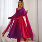 Trendy Colorful Fox Georgette Anarkali Suit Set For Women 🌈
