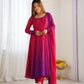 Trendy Colorful Fox Georgette Anarkali Suit Set For Women 🌈