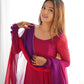 Trendy Colorful Fox Georgette Anarkali Suit Set For Women 🌈