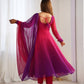 Trendy Colorful Fox Georgette Anarkali Suit Set For Women 🌈
