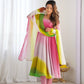 Trendy Colorful Fox Georgette Anarkali Suit Set For Women 🌈