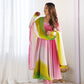 Trendy Colorful Fox Georgette Anarkali Suit Set For Women 🌈