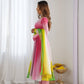 Trendy Colorful Fox Georgette Anarkali Suit Set For Women 🌈