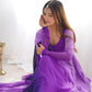 Trendy Colorful Fox Georgette Anarkali Suit Set For Women 🌈