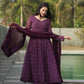 Ruhéva Wine Digital Print Anarkali Set ✨🍷