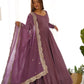 Luxury Roman Silk Chanderi Fully Flared Anarkali Suit Set For Women ✨