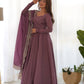 Luxury Roman Silk Chanderi Fully Flared Anarkali Suit Set For Women ✨