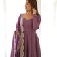 Luxury Roman Silk Chanderi Fully Flared Anarkali Suit Set For Women ✨
