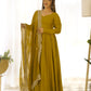 Luxury Roman Silk Chanderi Fully Flared Anarkali Suit Set For Women ✨