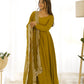 Luxury Roman Silk Chanderi Fully Flared Anarkali Suit Set For Women ✨