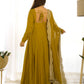 Luxury Roman Silk Chanderi Fully Flared Anarkali Suit Set For Women ✨