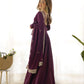 Luxury Roman Silk Chanderi Fully Flared Anarkali Suit Set For Women ✨