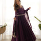 Luxury Roman Silk Chanderi Fully Flared Anarkali Suit Set For Women ✨